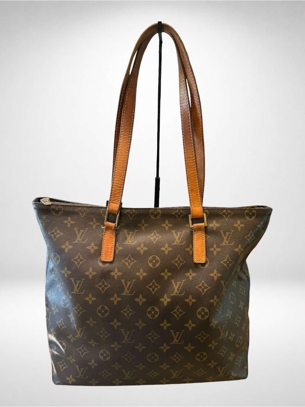 Louis Vuitton Authentic Luco Brown Monogram Canvas Tote Shoulder Bag Vintage